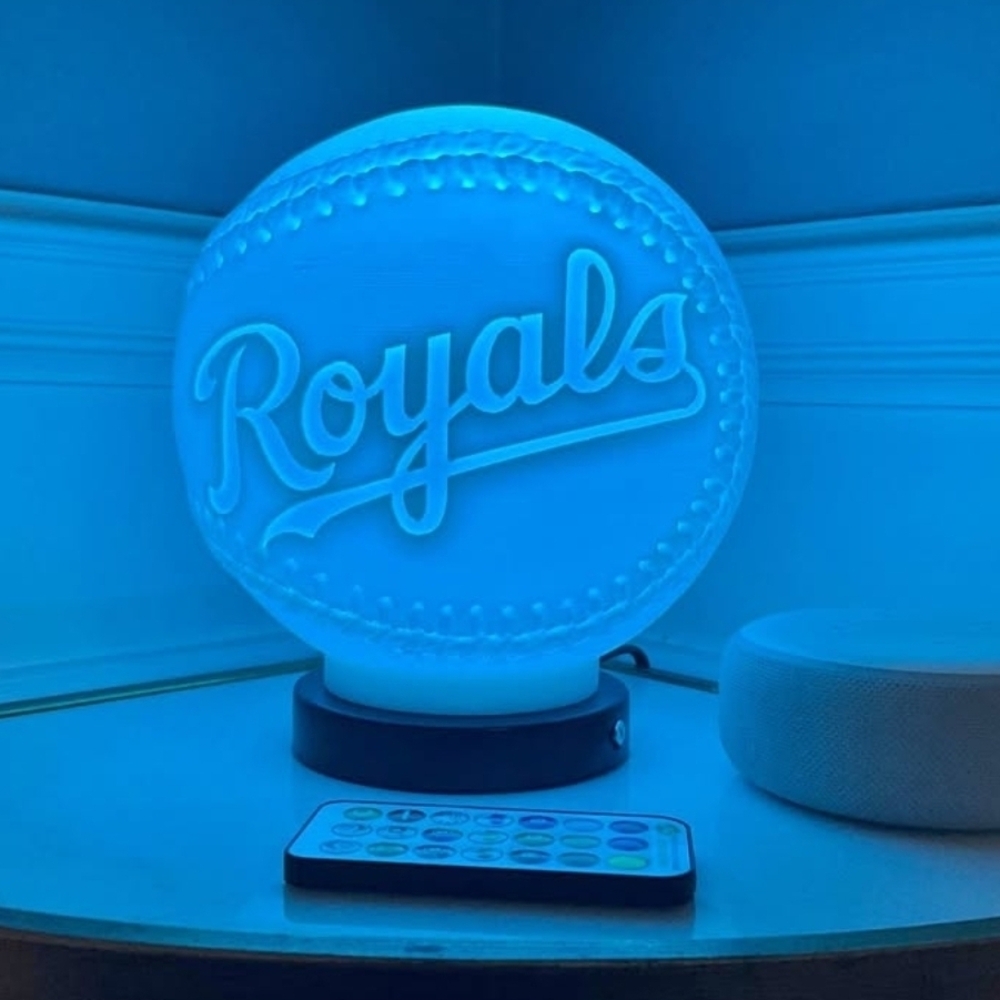 KC Royals Custom Showcase Lamp